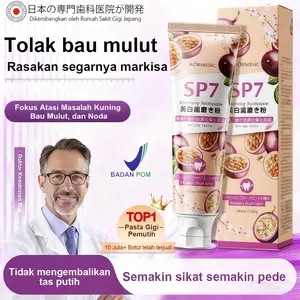 Pasta Gigi Probiotic Penyegar Napas - Khusus untuk Hilangkan Bau Mulut, Mengatasi Napas Tidak Sedap, Menghambat Bakteri, Memutihkan Gigi, Menghilangkan Noda Kuning dan Karang Gigi, serta Merawat Gusi