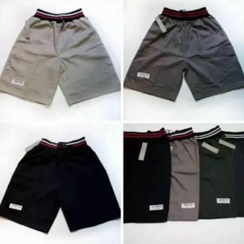 NAYOMI OFFICIAL • Paket 100rb dapat 10pcs || celana pendek anak unisex pria wanita usia 3-10tahun fashion chinos POLOS harian pinggang karet melar bahan katun nyaman adem 5