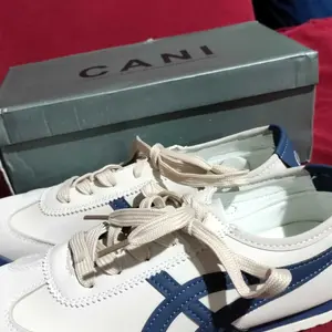 【WARNA BARU】CANI Evelyn Tiger-66 Sepatu Sneakers Wanita Retro Sporty Look Casual Shoes Sneakers Viral   - Sepatu Sekolah Main Outdoor Navy Pink Khaki Black Cewek  Terfavorit C9022