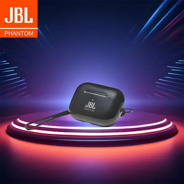 JBL phantom 5th Earbud Nirkabel Sejati, Suara Kuat yang Dapat Disesuaikan, Waktu Putar 6 Jam, Pengisian Daya Cepat USB-Lightning, Tahan Air, Kontrol Tombol, Earbud Bluetooth, Perjalanan,Olahraga Earphone Headset 4