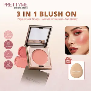 [NEW!] PRETTYME Multi-Use 3in1 Velvet Blush Cloud Cheek Tint – Soft Blurred Finish, Sweet All-Day Glow, Buildable Flush, and Smooth Long-Lasting Wear