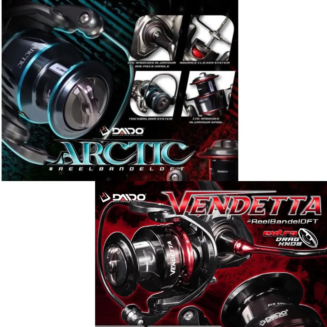 Reel Daido ARCTIC / Vendetta Power Handle 1000 2000 3000 4000Rk 6000Rk spinning