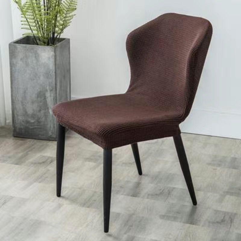 Product Introduction of chair cover curve back velevt chair cover protector elastic anti-scratch dining chait cover office chair cover cushion cover seat cover slipcovers 10