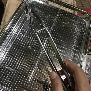 SINDA Copper Crisper Tray Loyang Oven Serbaguna Baking Tray Rak Pendingin dan Peniris Minyak Stainless dalam Satu Produk Carbon Steel Ceramic Coating Food Grade Tahan Lama 280°C Dapur Steel