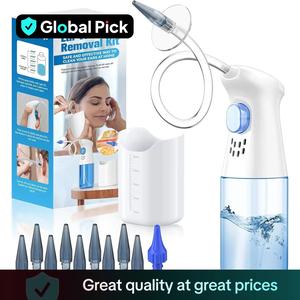 Manual Ear Irrigation Flushing System, 1 Set Ear Wax Removal Kit, Ear Cleaning Water Machine Ear Cleaning Tool & Cleaner, Personal Care Product for Women & Men, Ear Wax Remover