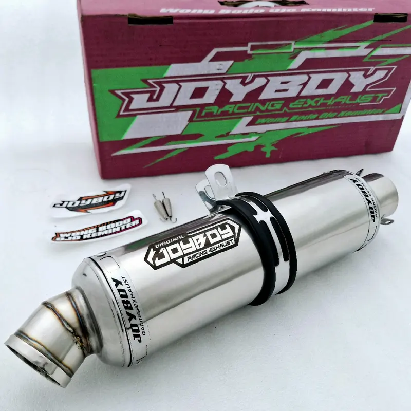 Tabung Silincer Jenong Joy Boy Original Exhaust inlet 50mm Suara Ngebas Adem Full titan Untuk Segala Jenis Motor Motorcycle Asli Knalpot knalpot cbr 150r adem 1