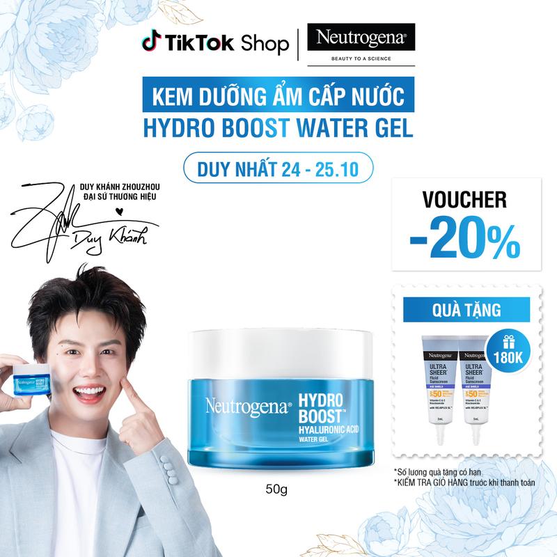 Kem dưỡng cấp nước cho Da dầu Neutrogena Hydro Boost Hyaluronic Acid Water Gel 50g - Skincare Nữ | Chăm sóc da | Làm đẹp da