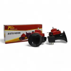 1 set (2pcs + relay) KLAKSON KEONG MOBIL/Motor 12V & 24V + Relay untuk mobil/Motor klakson tretetet klakson  fuso klakson  keong