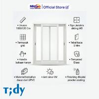 Gambar Jendela Jaring Double Sliding 100x140cm Putih W1-AT - Zehn [INCLUDE PACKING KAYU] Aluminium Kaca dari Mitra10 Kab. Tangerang 4 Tokopedia