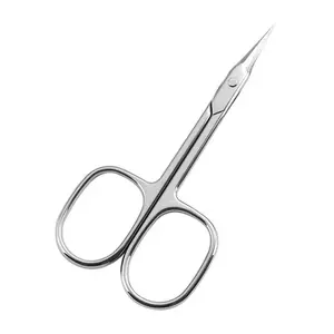 1Pcs Ambidextrous Stainless Steel Curved Blade Cuticle Scissors - 1pc Nail Clipper for Dead Skin Removal,Unscented Manicure Tool