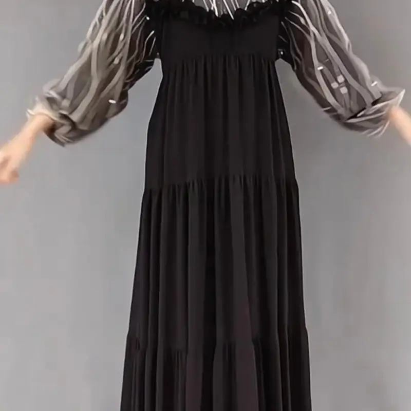(glamsday.id) Dress Ameraa Premium Wanita Tile