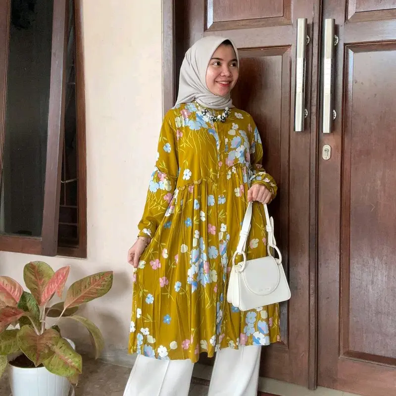 Ameena Tunik Motif Rayon Terbaru 1