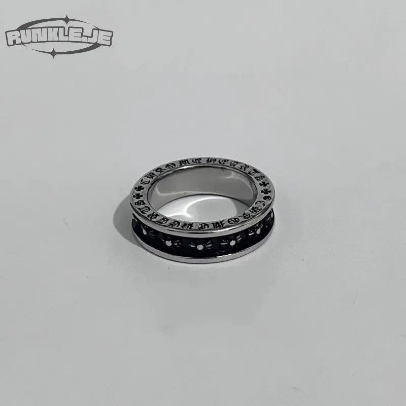 XILO CH RING / CINCIN SALIB / CROSS RING ROYAL KNIGHTS RING KERAJAAN CINCIN KSATRIA RING SKULL RING CINCIN COUPLE RING KOREAN STYLE RING CINCIN STYLE KOREA CINCIN AESTHETIC RING CINCIN TITANIUM STAINLESS CINCIN PRIA CINCIN WANITA HIPHOP PUNK RING 2