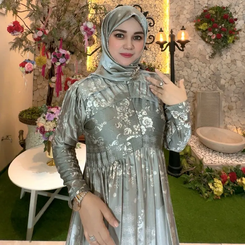 (SET COUPLE) Nazwa Abaya Hareem Dress & Koko Lebaran 4