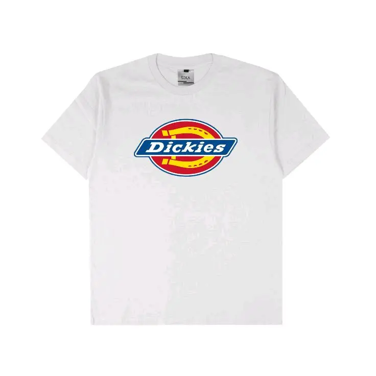 T-shirt Distro Pria Dickies Unik Casual Polos Combed Pendek Hitam untuk Tampil Stylish dan Nyaman - Panjang Baju Wanita Keren Katun Motif Putih Santai Dewasa Kaos Atasan