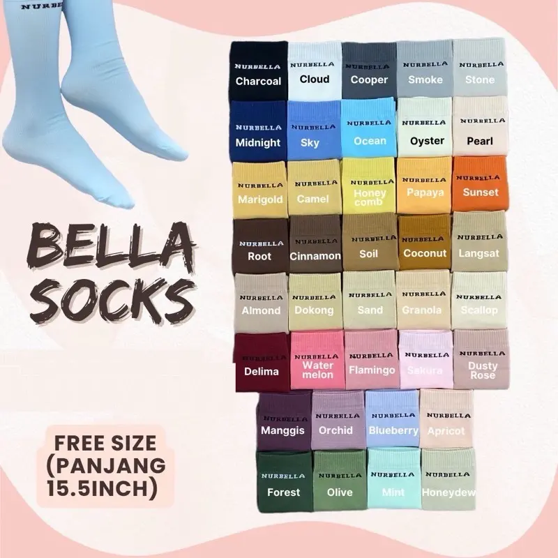 (SG INSTOCK) BELLA SOCKS by NURBELLA