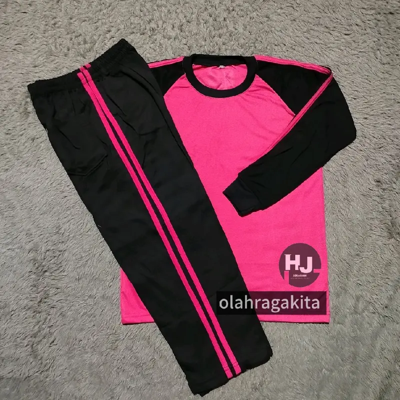 setelan baju olahraga anak sekolah SD tangan panjang 1 3