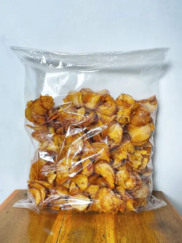 Paket Bundling Hemat - Keripik Singkong Balado-Lanting Tumbar-Emping Jagung - Cemilan Snack Asin Gurih Food Pedas Kripik 2