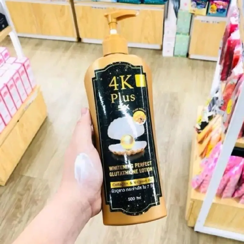 4K PLUS 5X WHITENING PERFECT GLUTATHIONE LOTION 500ML ORIGINAL THAILAND/BODY LOTION PENCERAH KULIT 2