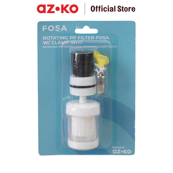 Gambar AZKO Fosa Filter Air Rotating Dengan Klem Plastik PP - Putih Tap Faucet Filter Air Kran Wastafel Kamar Mandi Penyaring Air Peralatan Rumah dari AZKO Indonesia Kota Administrasi Jakarta Barat Tokopedia