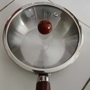 [EXCLUSIVE ISCHAINDYOFCI] TEXANIA SET Panci dan Saucepan Stainless Steel Anti Lengket Anti Karat Diameter 16cm Gagang Kayu Lembut Tahan Panas Kitchenware