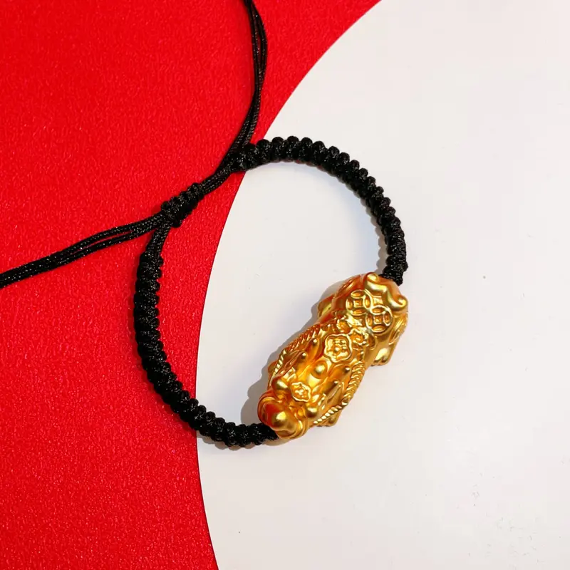 Gelang tali tenunan tangan gelang Pixiu besar 40mm gaya couple (PXSS-001 ) 2