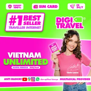 SIM Card Vietnam Provider Lokal Vinaphone Unlimited Data Internet Roaming Travel 4G 5G | DIGITRAVEL SIM Card Vietnam Hanoi Cover Seluruh Vietnam Unlimited