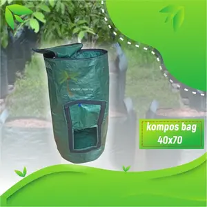 kompos bag media pembuatan pupuk organik dr dedaunan