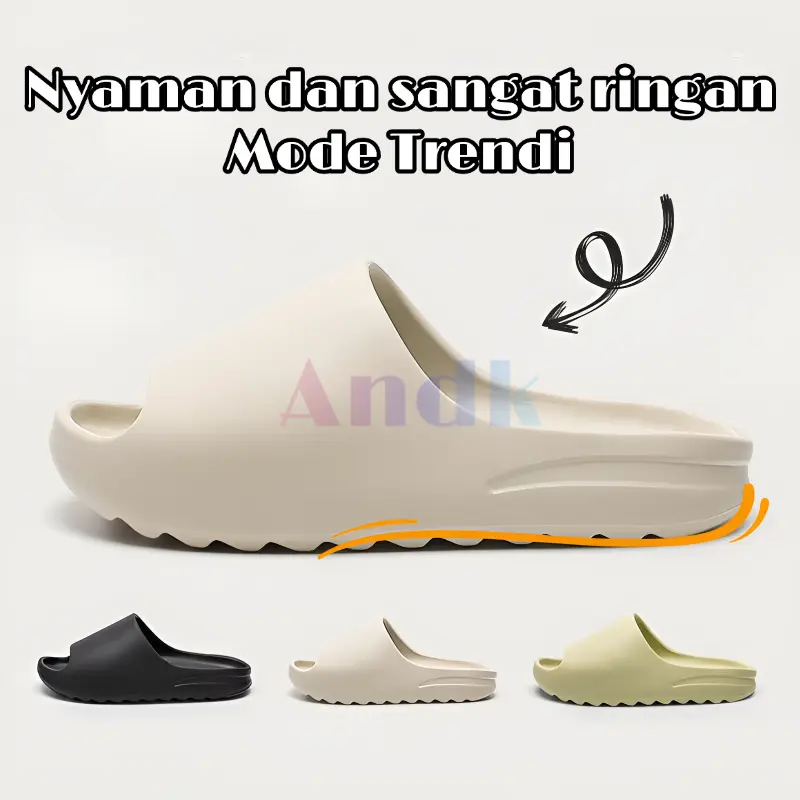 Andk 2025 New EVA Sandal Lembut Non-slip Sandal Fashion Wanita Dalam Dan Luar Ruangan Uk:36-40 Sendal Cewek Jepit Karet