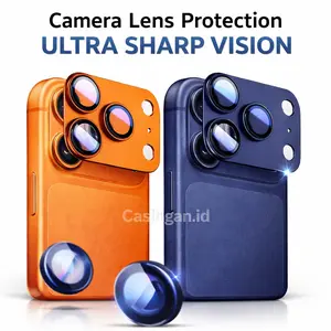 Pelindung Kamera Lensa Protection iPhone 17 Pro Max | ULTRA SHARP VISION | Anti Gores & Benturan | Premium Metal
