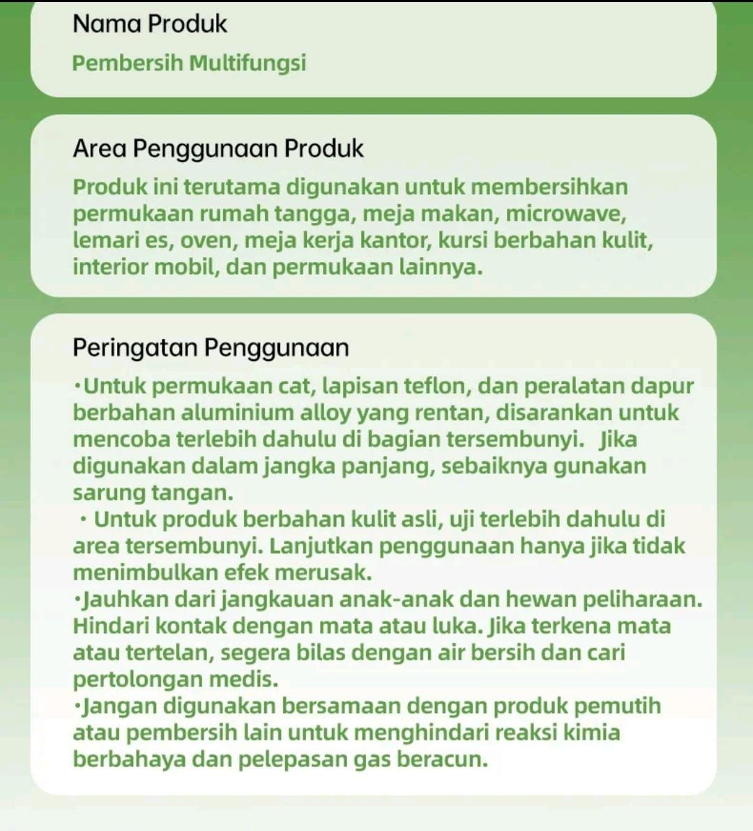 ZEE WON Pembersih Lemak Dapur Serbaguna 450ml - Semprot Lumer Bersih Tanpa Gosok Keras & Aman untuk Semua Permukaan