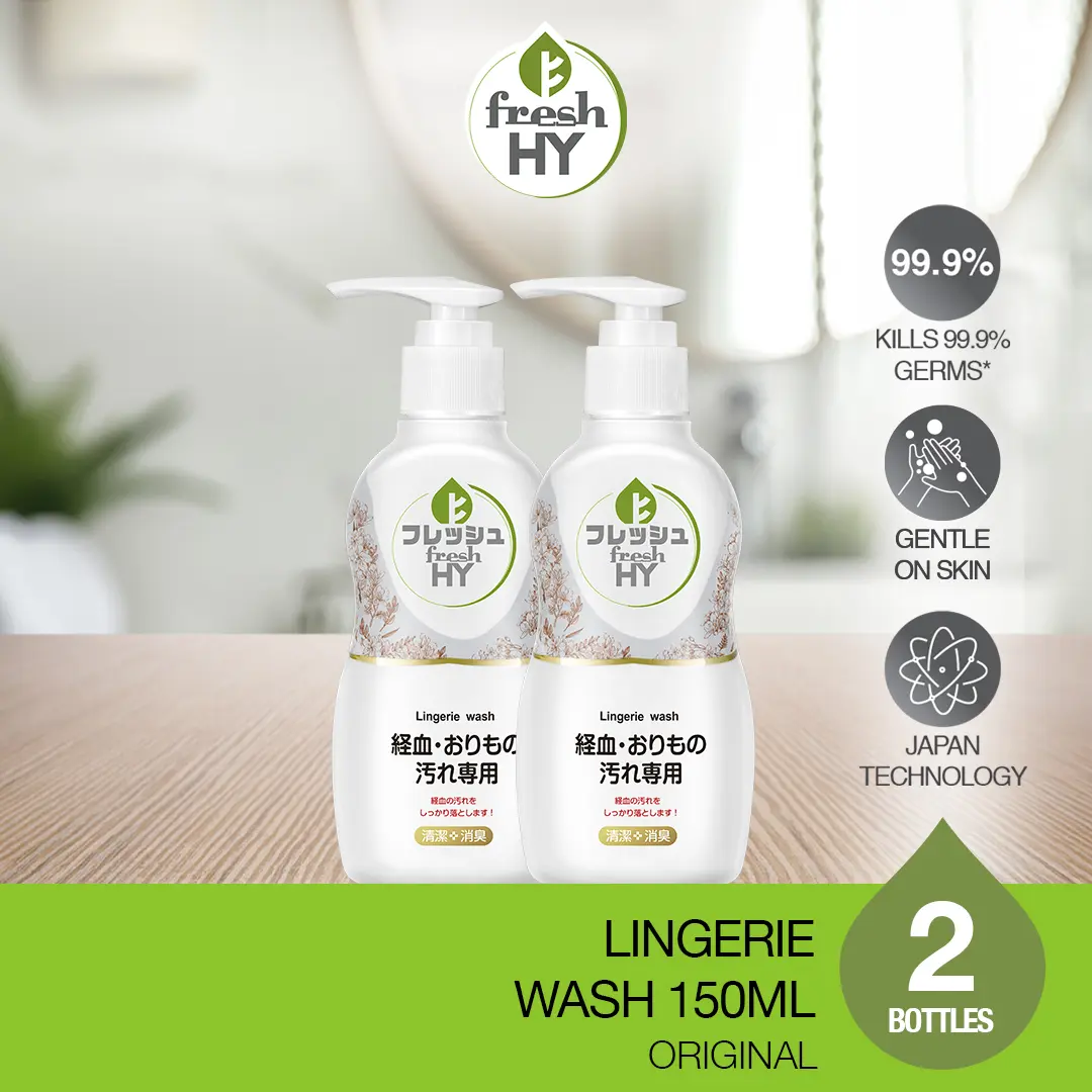 Fresh HY Lingerie Wash Detergent 150ml x 2 Bottles