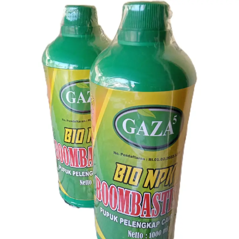 Pupuk Gaza NPK BOOMBASTIS 1 liter untuk pertumbuhan optimal semua jenis tanaman dengan nutrisi komplit dan hormon Ga5 5