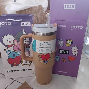 Product Review of Goto [COD] K-Joy X BT21 Tumbler Tahan Dingin Panas Botol Tempat Minum Aesthetic 1.2L from k**z 0