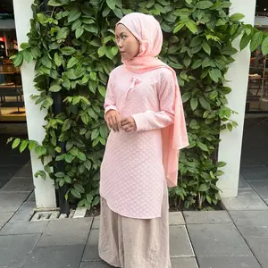 Meraya tunik raya series katun embos baju raya