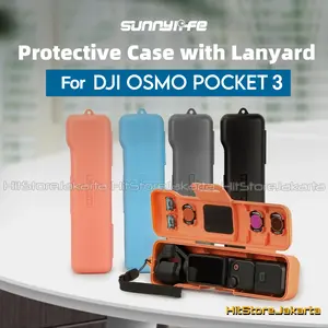 Sunnylife Protective Hard Case with Lanyard for DJI Osmo Pocket 3 Colorful Shockproof Storage Box Gimbal Camera Protector