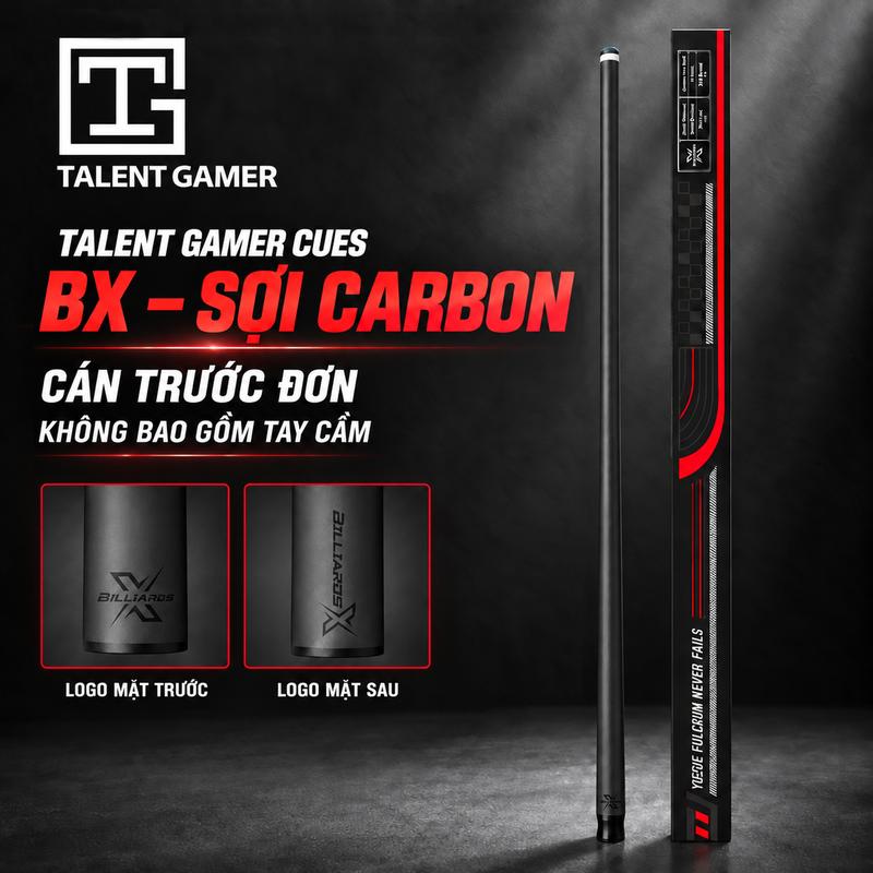 Cơ Bida Sợi Carbon Chính Hãng BILLIARDS X TG-X01 12.5mm | Cơ Carbon 9 Bi Mỹ…