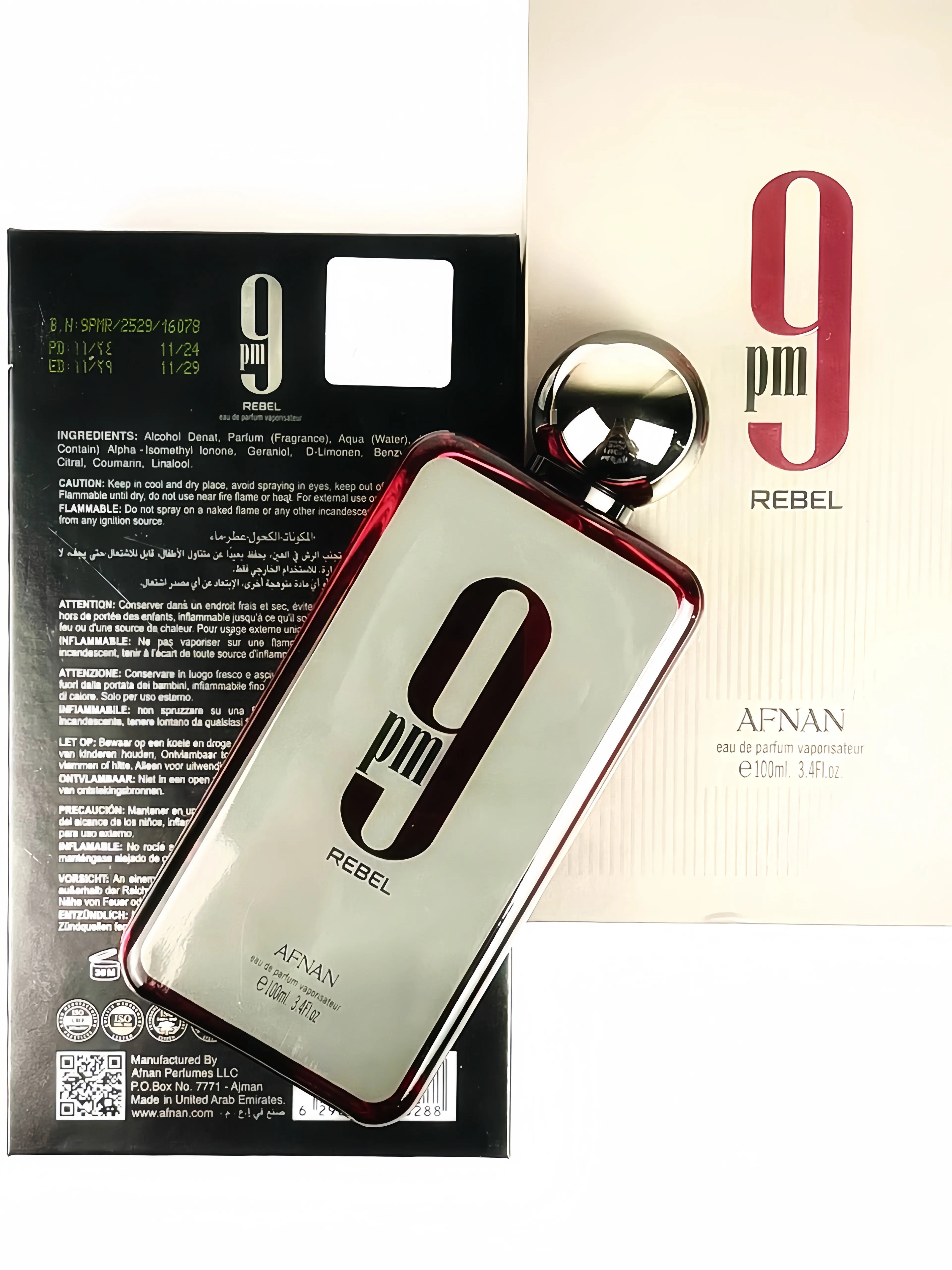 Parfum Pria Wangi Tahan Lama Afnan 9pm Rebel Edp 100ml