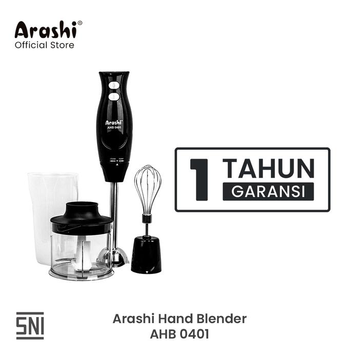 Gambar Arashi Hand Blender 4in1 / 2 Mode Kecepatan / AHB 0401 dari Arashi asia Kab. Tangerang Tokopedia