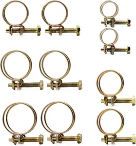 Klem Selang Kawat Double 11-125mm 1/2" - 5" Inch Penjepit Wire Hose Clamp Jepit AAT
