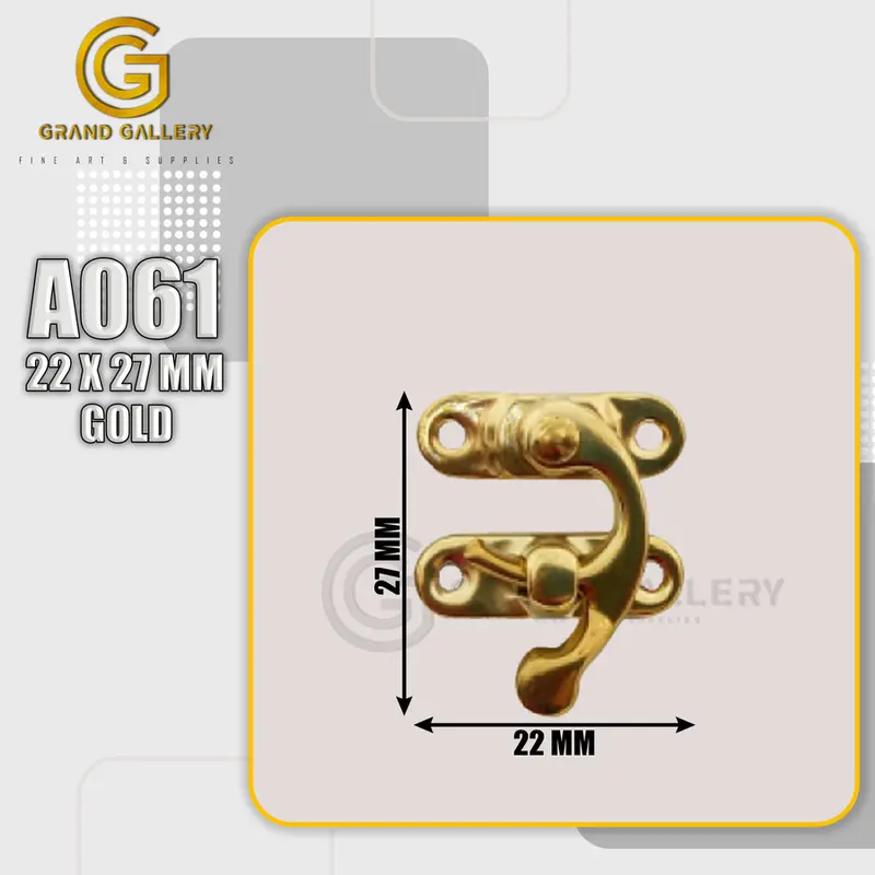 KUNCI PENGAIT KOTAK/ PENGUNCI BOX HANTARAN PERHIASAN -A061 22 x 27 MM 2