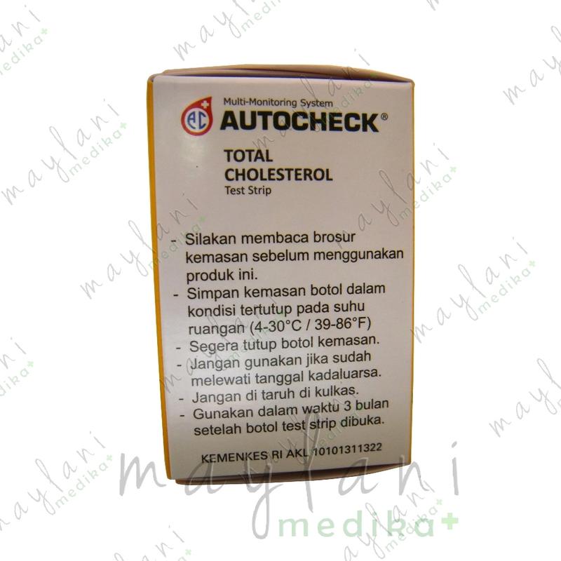 Autocheck Test Strip Cholesterol Auto Check Tes Strip Kolesterol Stik Refil 3