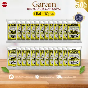 ( 30 pcs ) 1 ball Garam Dapur Cap Kapal Asli Beryodium 100gr