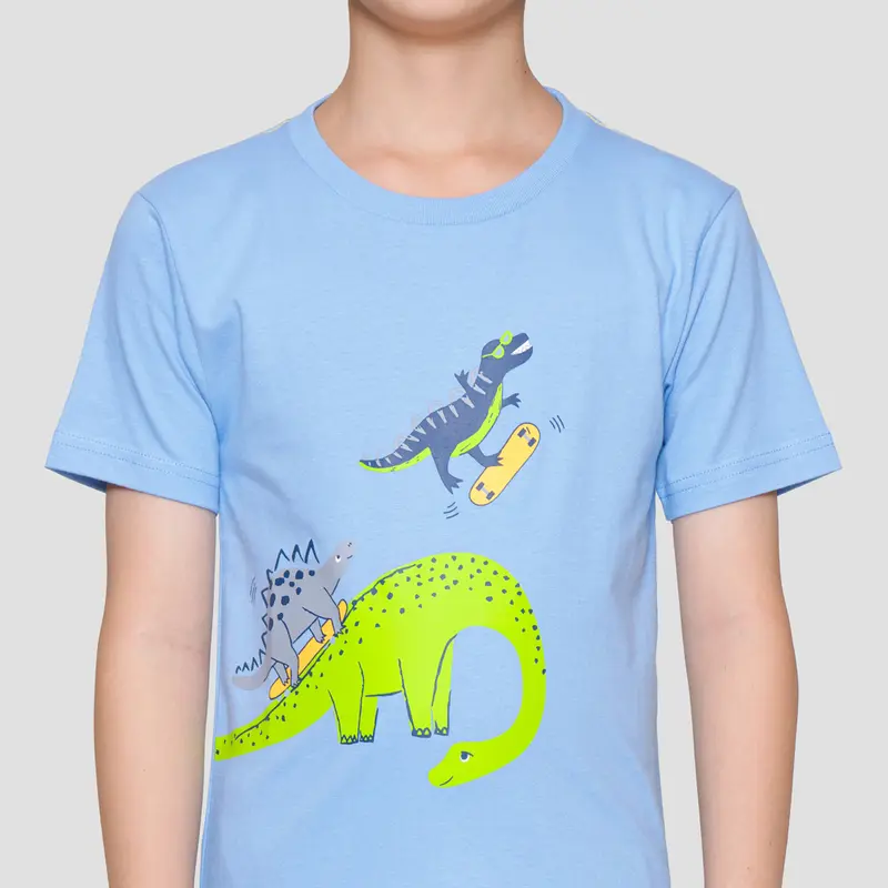 Little M Dino Print Kaos Anak Laki-laki 121354124 3