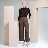 Gambar HijabChic Velora Pants - Celana Wanita Formal Cokelat Saku Samping - Brown, S dari HijabChic Kota Bandung 1 Tokopedia