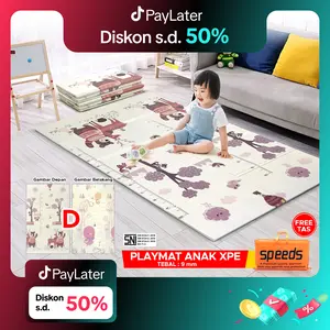 SPEEDS SNI Playmat Bayi Karpet Lipat Playmate Bayi 115x180cm 9mm Menjaga Bermain Baby XPE Foldable 027-26-D