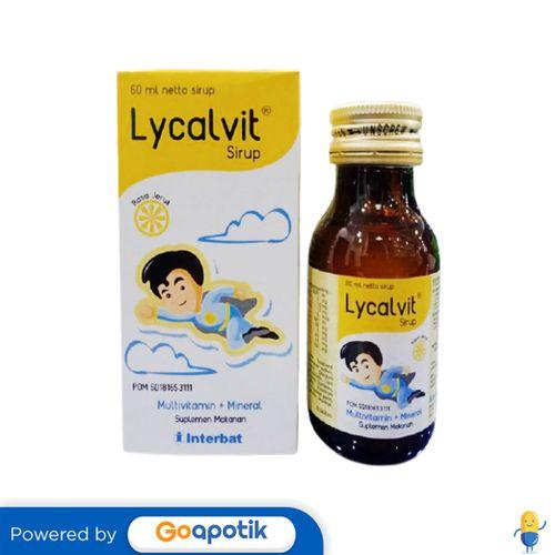 LYCALVIT SYRUP ISI 60 ML BOTOL