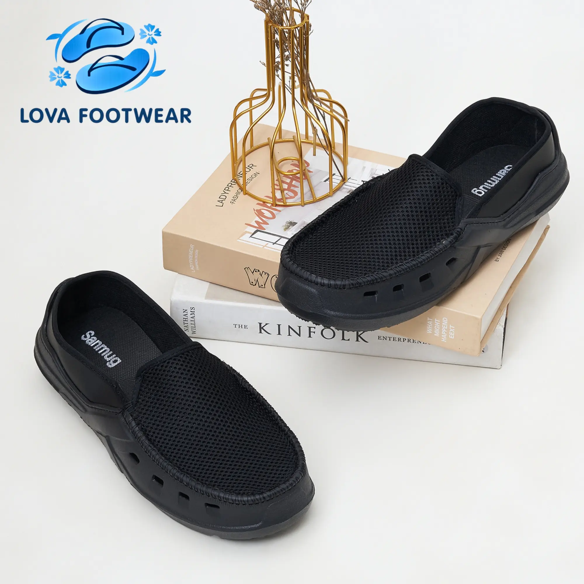 LOVA Sepatu pria kekinian cocok dipakai segala acara bahan eva premium super empuk nyaman dipakai seharian