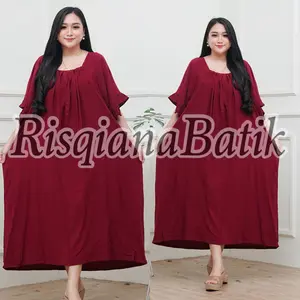 Daster rempel oversize ld 140 elegan viral kekianian model terbaru 2024 daster