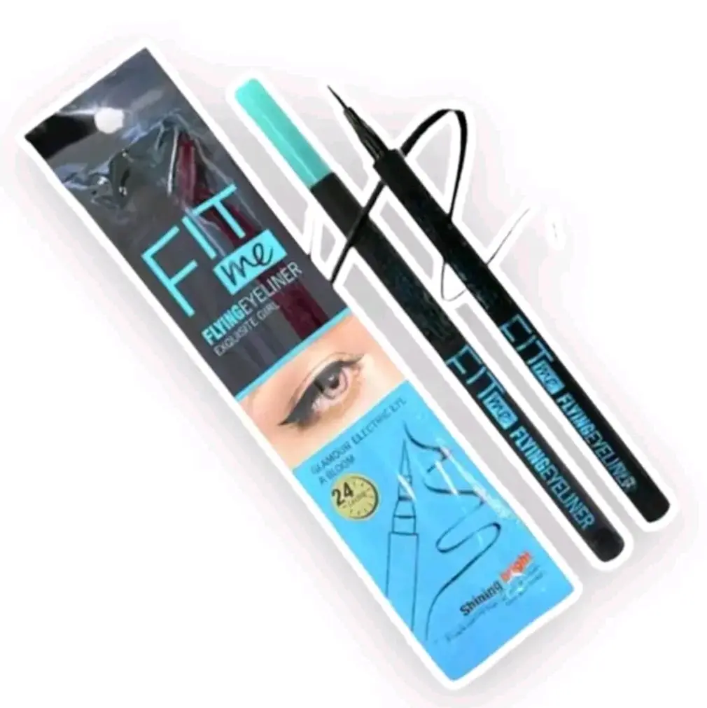 eyeliner spidol hitam waterproof kemasan biru tahan lama anti air free pensil alis 1